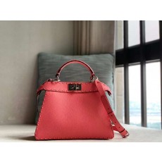 펜디 23 피카부 아이씨유 탑스티치 셀러리아 백 스몰 27x11x20cm