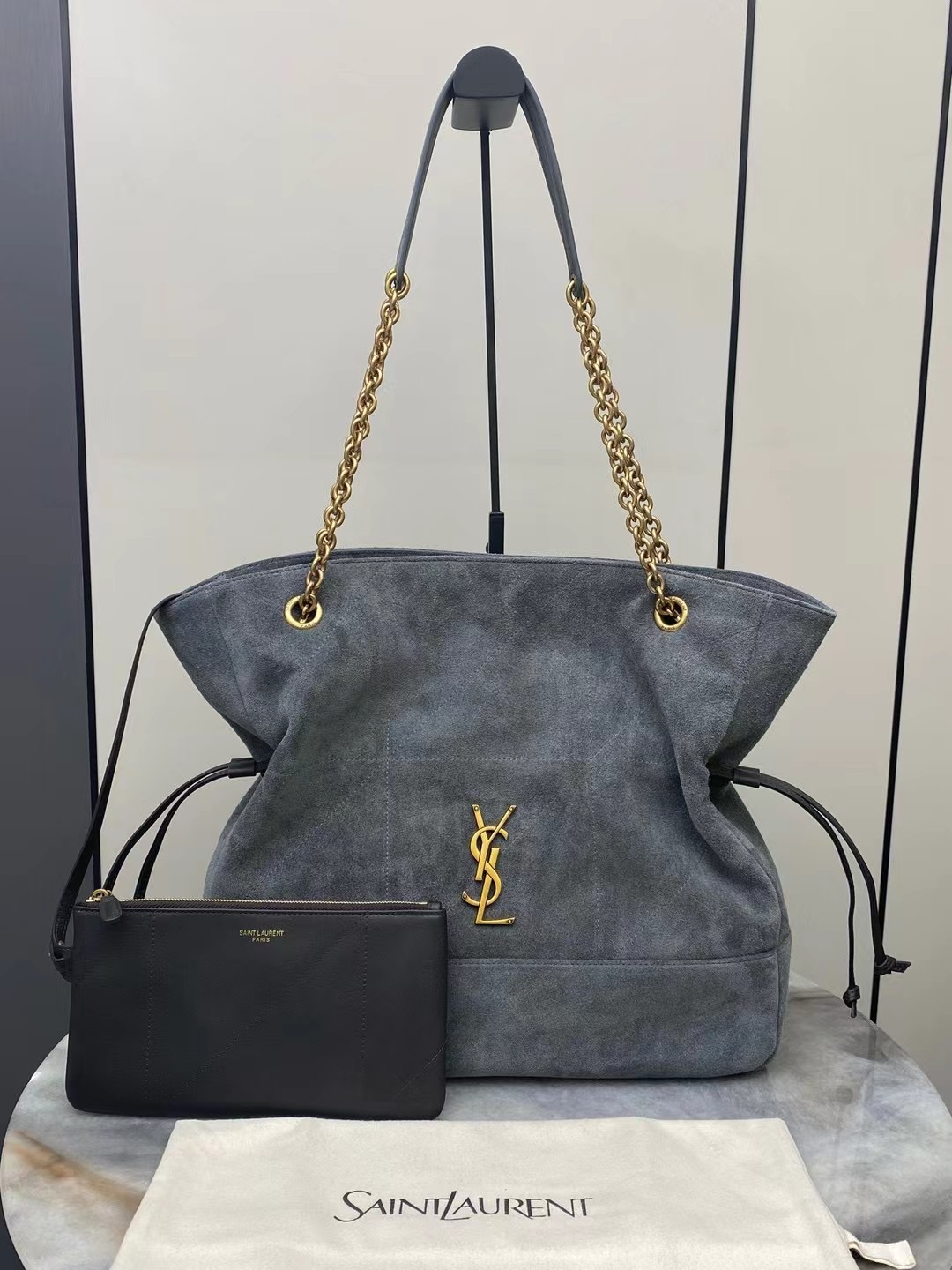 생로랑 제이미 4.3 체인 숄더백 라지 35x35x10cm