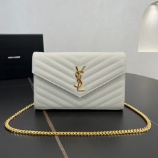 생로랑 모노그램 마틀라세 체인 숄더백 377828 22.5x14x4cm